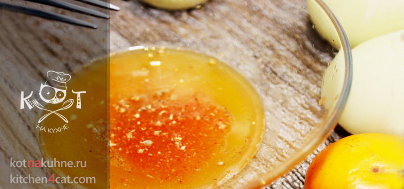 Апельсиновый маринад для мяса с горчицей и чесноком