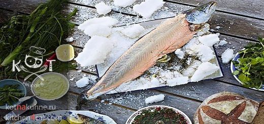 Горбуша, запеченная целиком в соли (Рецепт от Джейми Оливера)