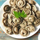 Вегмени: Пельмени с грибами без мяса (Vegan, постное)